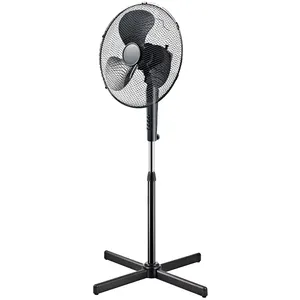 Eenvoudige Plastic Zwart Wit 16 Inch 3 Speed Stand Fan