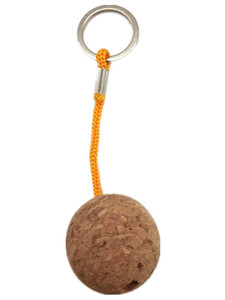 Customize Logo Creative Round Ball Cork Keyring Key Chain Wholesale Promotional Gifts Blank <b>Floating</b> Wooden Keychain - Product Image 6