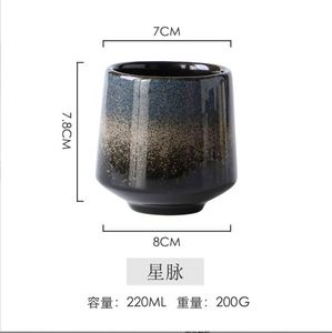 220ML Handmade Hot Selling Japanese Style Ceramic Tea <b>Cups</b> Ceramic Coffee Tea <b>Cups</b> <b>Set</b> of 5 for Business Gifts - Product Image 2