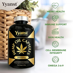 Cápsulas blandas de aceite de cáñamo de alta calidad CON VITAMINA E, APOYO INMUNITARIO, SALUD DE LA PIEL Y SALUD CARDÍACA - Product Image 4