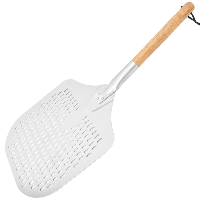 SILVER12 inch non-removable handle leakage pizza shovel