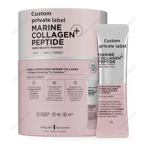 private label hydrolyzed marine bio collagen peptides powder ani aging keto collagen powder health care