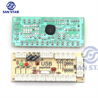 Neo Geo jeu d'arcade kit de bricolage carte USB contrôleur Pc Raspberry Pi zéro retard Style américain 8 voies Joystick Happ bouton en gros