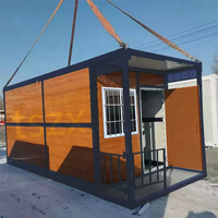 Maison de conteneur préfabriquée de luxe pliable de 20 pieds 40 pieds High Cube, maison modulaire préfabriquée, maison de conteneur pliable