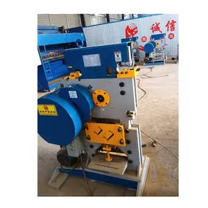 Hydraulic Iron Worker 90t Iron Worker Ironworker angle Steel And Square Steel Cutting Punch And Shear Machine