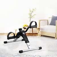 Ejercitador de Pedal plegable para adultos y ancianos, bicicleta de escritorio con Monitor LCD para piernas y brazos, ejercicio en casa y oficina