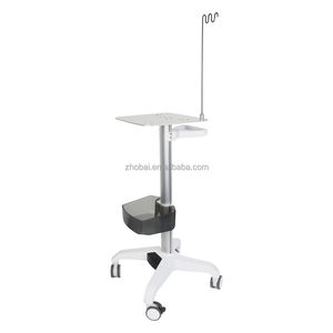 Carro Médico Móvil Todo en Uno con Soporte VESA para Laptop, Carrito de Hospital con Brazo de Almacenamiento y Enrollador de Cable, Estación de Trabajo <span class=keywords><strong>Dental</strong></span> para Uso en Hoteles y Exteriores - Product Image 3