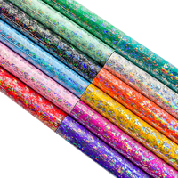 Rouleau de similicuir 30cm x 135cm Motif Laser Rose Similicuir Tissu Cuir Synthétique pour la Fabrication de Sac Chaussures Artisanat