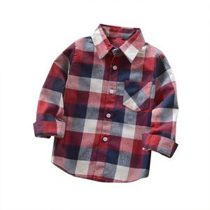 Surchemises en flanelle à carreaux personnalisés, chemises à manches longues à carreaux tartan pour garçons avec poches, chemisier pour enfants, vestes pour enfants - Product Image 3
