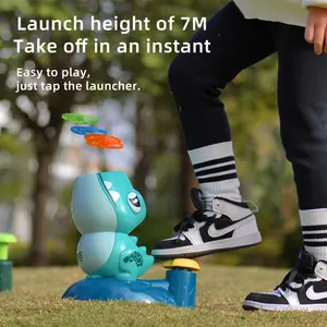 2023 nouveauté lancement dessin animé grenouille en plastique soucoupe volante jouet pas de grenouille Parent-enfant interactif éducation jouets en plastique
