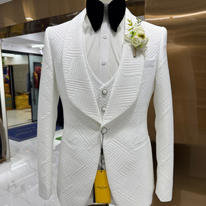 Nuevo <span class=keywords><strong>traje</strong></span> elegante para hombre <span class=keywords><strong>de</strong></span> color sólido, corte ajustado, chaqueta, chaleco y pantalón, <span class=keywords><strong>traje</strong></span> <span class=keywords><strong>de</strong></span> 3 piezas, solapa tipo chal, conjunto <span class=keywords><strong>de</strong></span> 3 piezas para boda <span class=keywords><strong>de</strong></span> <span class=keywords><strong>caballero</strong></span>. - Product Image 4