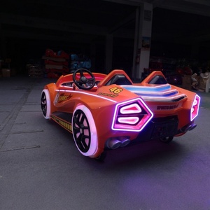 New <b>Square</b> Electric <b>Battery</b> Kidsren's Indoor Toy Car Luminous Bumper Car with Double Remote Control Home Playground - Product Image 2