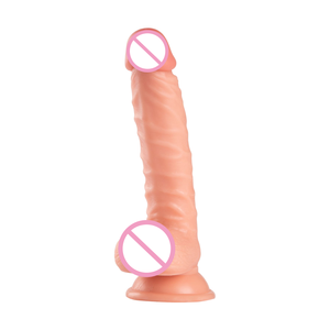 Kadınlar için sıcak satış yetişkin seks oyuncak uzun gerçekçi yumuşak PVC Dick büyük stimülasyon Penis tabancası Dildos - Product Image 2