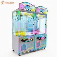 Meilleur Prix : Machine de jeu d'arcade à griffes lumineuse et colorée, machine de capture de cadeaux et de poupées tendance pour centre de jeux