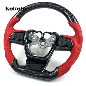 Volante de Fibra de Carbono y Cuero Perforado Personalizado para Toyota <span class=keywords><strong>Sienna</strong></span> LE XLE <span class=keywords><strong>SE</strong></span> Limited 2018 <span class=keywords><strong>2019</strong></span> 2020 2021 2022 2023 2024 - Product Image 4