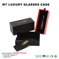 Estuche Imán para Gafas de Sol con Logotipo Personalizado, Estuche Negro, Paño de Limpieza, Caja para Gafas