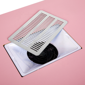 Mesa de Maquiagem Rosa com Espaçosas Gavetas e Espelho, Mesa Elegante para Armazenamento de Maquiagem no Quarto - Product Image 4