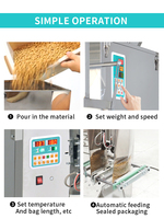 Machine d'Emballage et de Scellage Automatique à Chaud pour Biscuits, Chips, Snacks, Cacahuètes, Popcorn, Riz et Chips de Pommes de Terre