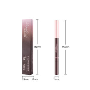 眉笔制造商4色2合1眉笔，带染眉凝胶防水长效天然临时眉笔 - Product Image 6