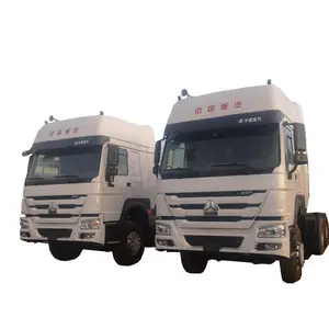จีนใช้ Sinotruk Howo A7 CNG LNG 6X4หัวรถบรรทุกรถแทรกเตอร์ราคาต่ำสำหรับขาย