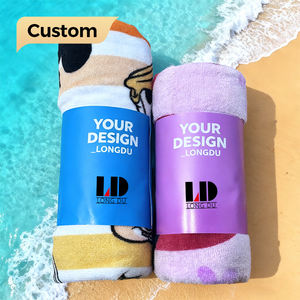 <span class=keywords><strong>Serviette</strong></span> de plage en microfibre à séchage rapide, grande taille, sans sable, impression personnalisée, vente en gros d'usine, pour la plage, la maison, les cadeaux, l'hôtel, la salle de bain - Product Image 1