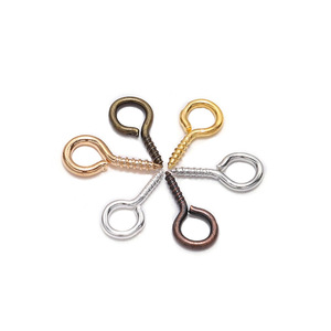 Sheep Eye Screws Iron Plated <b>Drop</b> Shape For Necklace Making Jewelry Findings 200 Pieces - Product Image 5