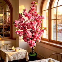 Centres de table bicolores pour mariage, faux arbre de fleurs de cerisier, fleurs artificielles, décorations d'anniversaire, arrangement floral artificiel