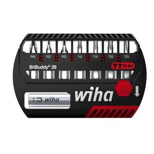 WIHA - 42138 BitBuddy®Jeu d'embouts TY 29 mm Phillips, Pozidriv et TORX®1/4 ''(9 pièces) -EAN 4010995421380 INSERTS POUR VISSER - Product Image 1
