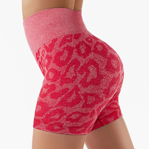 最新デザインVネックリブ4色ヨガブラハイウエストセクシーストックショーツスーツ - Product Image 5