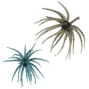 Lot de 2 leurres souples flottants en boîte, type ver de mer, pour la pêche à la perche, au mandarin, au serpent et au poisson-chat - Product Image 5