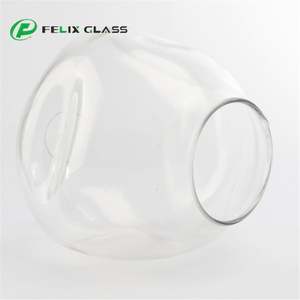 Pantalla de Lámpara Cilíndrica de Vidrio Borosilicato Transparente, Ecológica, de Tamaño Personalizado, Diseño Industrial Moderno, Hecha a Mano - Product Image 3