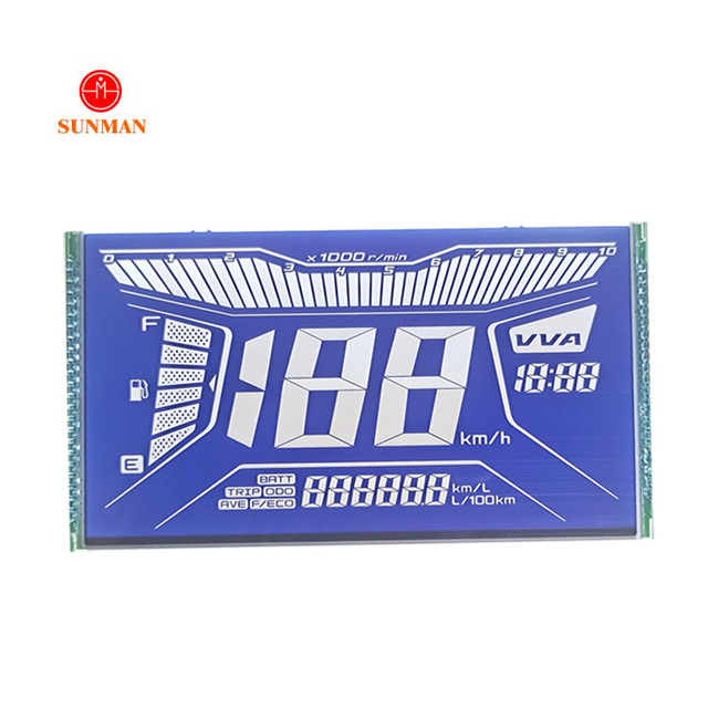 Htn Segment Lcd Custom Monochrome Bike Pulsar 150 180 Motorcycle Digital F10 Speedometer Odometer Transparent Display Lcd