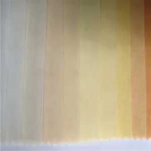 Voile Fabric Hot Selling 45gsm Woven Colorful Light Weight Plain 100% Polyester Voile Fabric For Curtains