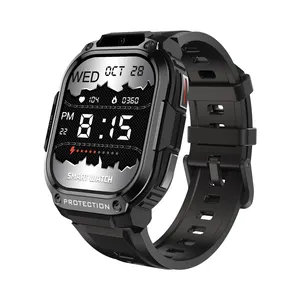 Yeni moda DM63 smartwatch 1.96 inç AMOLED ekran 1ATM derinlik su geçirmez egzersiz kayıt arama saatler erkekler Watches akıllı saat