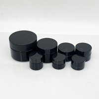 Fabrik-Großhandel Lebensmittelechte 5ml 15ml 60ml Schwarze Runde Glascremedosen mit Schraubverschluss für Gesichtscreme Balsam Salbe Hautpflege