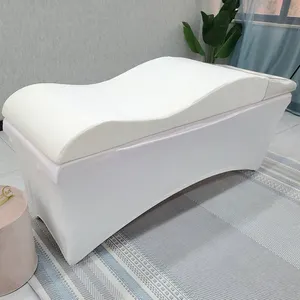 Yeni tasarım kirpik uzatma yatak şiltesi bellek köpük kavisli yatak topper dalga şekli göz kirpik yatağı güzellik yatak