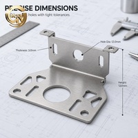 Support de montage de précision en tôle d'acier inoxydable soudé sur mesure avec joints soudés