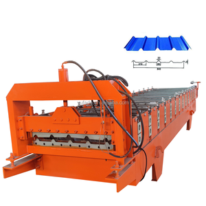 Máquina Dobladora de Tejas <span class=keywords><strong>para</strong></span> Fabricación de Techos, Procesamiento de Acero de Color con Engranajes y Rodamientos - Product Image 1