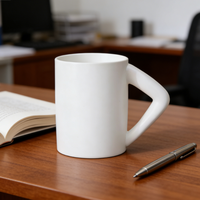 Mug de voyage en céramique de haute qualité, style Ins, moderne et créatif, pour hôtel et usage domestique, tasse à eau et à café en céramique