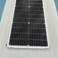 Tuile solaire tout noir 80W haute efficacité résistante aux intempéries pour toiture, terrasse, allée, jardin, pont de bateau