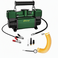Compresseur d'air portable personnalisé à double cylindre 12V 150PSI en métal pour voitures et MPV avec gonflage rapide des pneus
