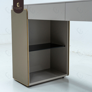 Mesa de oficina moderna y sencilla, escritorio pequeño, mesa de madera - Product Image 6