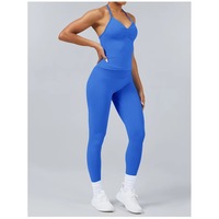Set Legging Impact Pakaian Fitness Scrunch Bum Gym Legging Tank Top Berbusa Pakaian Olahraga Wanita Seamless Yoga Set