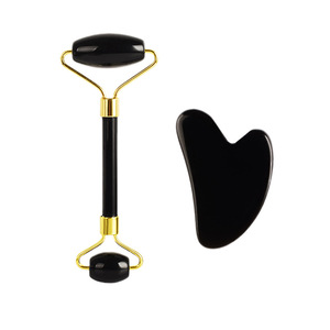 Popolare strumento per la cura della pelle del rullo del <span class=keywords><strong>viso</strong></span> di alta qualità puro quarzo rosa naturale rullo di giada per il <span class=keywords><strong>viso</strong></span> gua sha <span class=keywords><strong>pietra</strong></span> <span class=keywords><strong>massaggiatore</strong></span> - Product Image 4