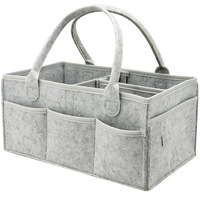 Sac fourre-tout rectangulaire de style coréen, organiseur de couches pour bébé, grande boîte de rangement portable, panier à motif circulaire, impression typographique