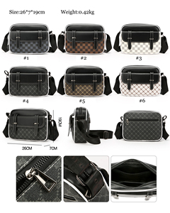 2025 nouveau Design PU <span class=keywords><strong>cuir</strong></span> hommes une épaule sac à bandoulière France décontracté Vintage - Product Image 2