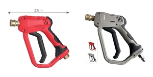 Pistolet de nettoyeur haute pression robuste en acier inoxydable rouge 5000 psi pour le <span class=keywords><strong>lavage</strong></span> de voitures <span class=keywords><strong>professionnel</strong></span> et le detailing - Product Image 3