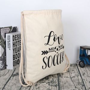 Nouveau sac à dos en toile de coton recyclé personnalisé avec cordon de serrage, sac à dos de sport, sac à cordon, sac à dos scolaire - Product Image 3