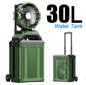 Ventilador de Niebla Portátil de Alta Resistencia con Ruedas, Tanque de Agua de 30L, Batería Recargable de 30000mAh - Product Image 1