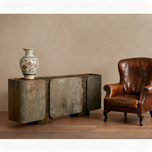 أثاث أثاث طاولة جانبية خشبية صلبة حواف منحنية من الجمال الطبيعي - Product Image 4